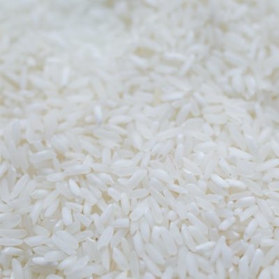a close up view of grains of white rice